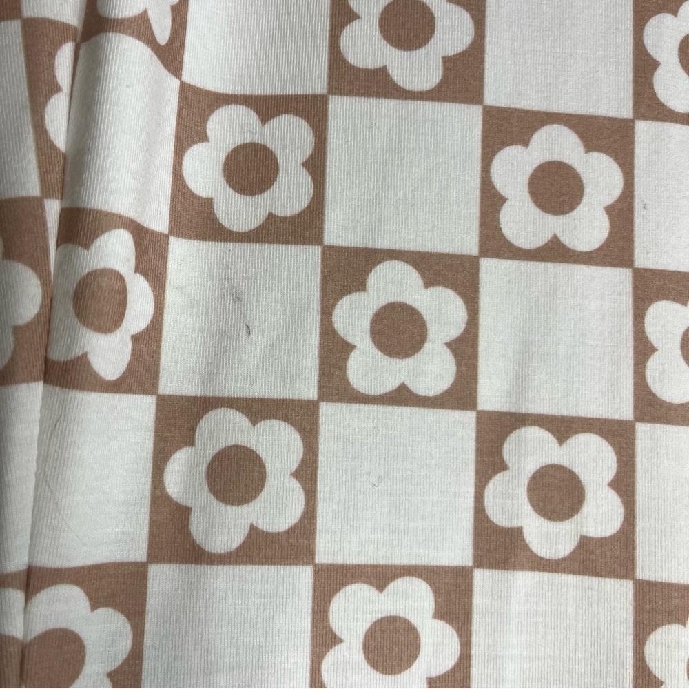 Princess Polly Cream and Brown Boot Cut Flare Pants Size 4 - Picture 7 of 7